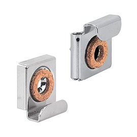 Prime-Line MP10246 Spring Loaded Mirror Hanger Clip Set, Chrome Plated, Pack of 4