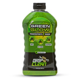 Grip Clean GreenGlow Powersports Wash - Ultimate Off-road Wash & Versatile Truck Wash. Car Wash Soap for Foam Cannon or Car Wash Bucket for Car Cleaning & Auto Detailing. High Strength & Foam Wash