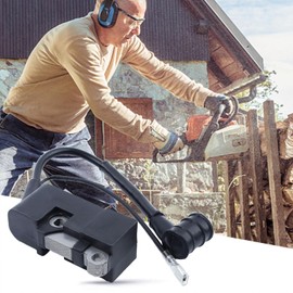 Ignition Coil Module for 4500 5200 5800 45cc 52cc 58cc Chainsaw, Adefol Ignition Coil Module Chainsaw Motor Replacement Accessories Professional Replacement Parts (with Spark Plug)