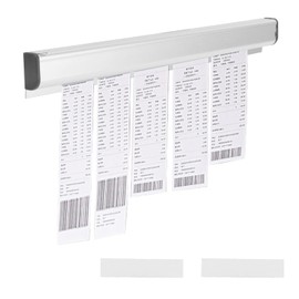 Titular de Boletos de Restaurante, 21 cm/30 cm Soporte de Recibos de Estante Deslizante de Aluminio Titular de Pedidos de Cocina, Titular de Boletos de Pedidos de Facturas para Restaurantes (21 cm)