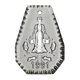 Waterford 12 Days of Christmas 1991 Annual Ornament - 8 Maids Milking