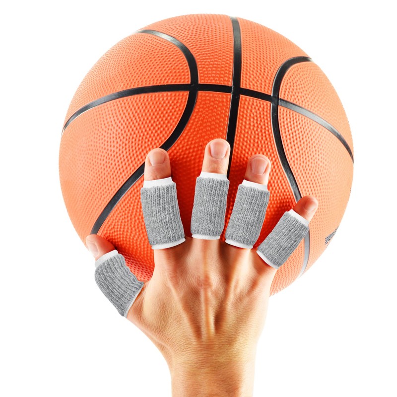 uxcell 10pcs Finger Protectors Splints, Compression Finger Sleeves Thumb Brace