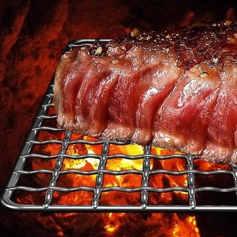 3pcs Rejilla De Hierro Para A Sador Parrilla Malla Bbq