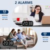 HEEYoo Digital Alarm Clock for Bedside, Digital Clock with LED