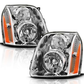 ACANII ACANII - For 2007-2014 GMC Yukon XL1500 2500 SUV [Denali Style] Headlights Headlamps Assembly Replacement Set Left+Right