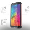 For LG Q7 Plus Case, Dual Layer Shockproof Cover+Tempered Glass
