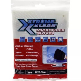Xtreme Klean Microfiber Cleaning and Dusting Gloves, 2-pack, Black (520063)