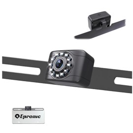 Epronic X1 Backup Camera for Car License Plate Reverse Cam, IP69 Waterproof Rearview Camara de Reversa de Auto Clear Night Vision, 149 Degree Wide View Angle - NTSC 12V
