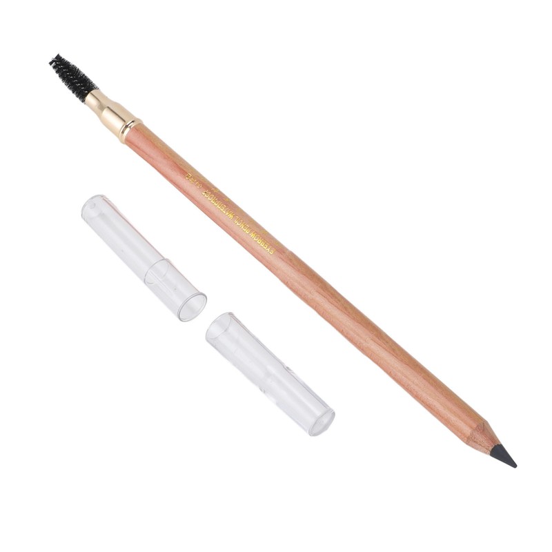 4pcs Eyebrow Pencil Double Head Eyebrow Makeup Pen Wood Handle