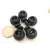 UK Stock 10pcs Black Round Toggles Cord Adjusters Cord Stopper