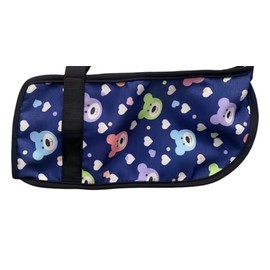 Ledhlth Pediatric Arm Sling for Kids - Adjustable Child Shoulder Immobilizer Brace for Broken Collarbone, Post-Surgery Support, Exquisite Printed Sling with Blue Bear Design (Small)