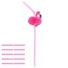 100Pcs Flamingo Drinking Straws Cute Pattern Environmentally Friendly Bendable Cocktail
