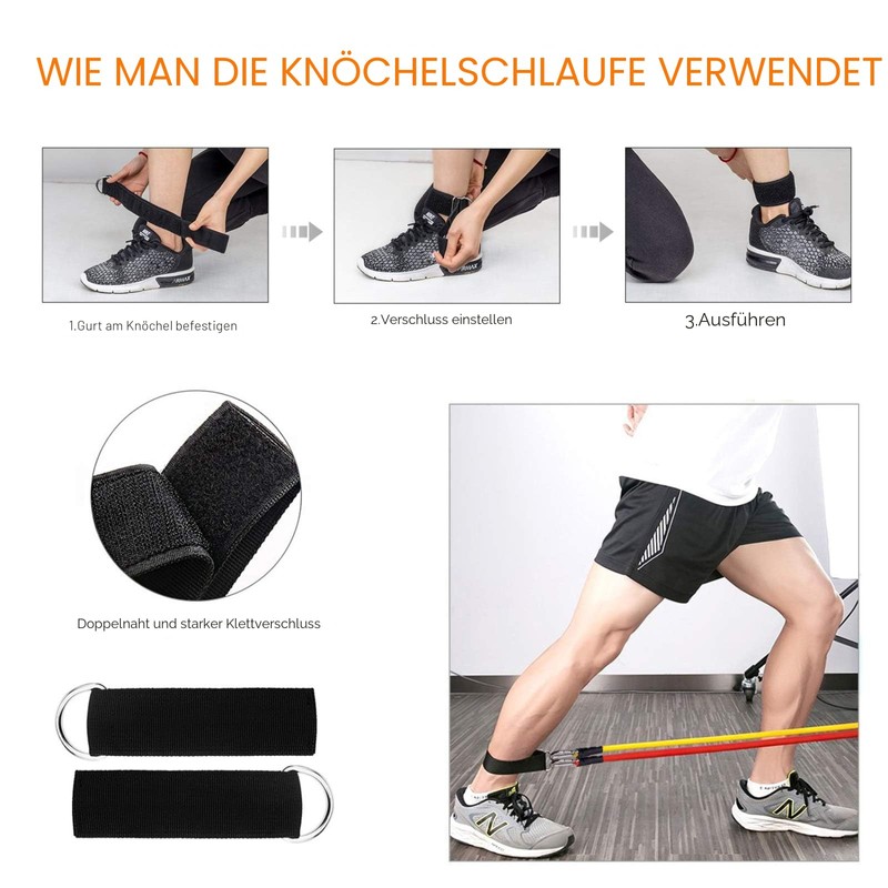 AGM Resistance Bands Set, Exercise Rubber Bands with Handles for