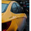 FakeTaxi 2 x Laminated Vinyl Polymeric Die Cut Car Stickers