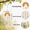 Tree of Life Crystal Suncatcher with Rose Quartz, Crystal Decor
