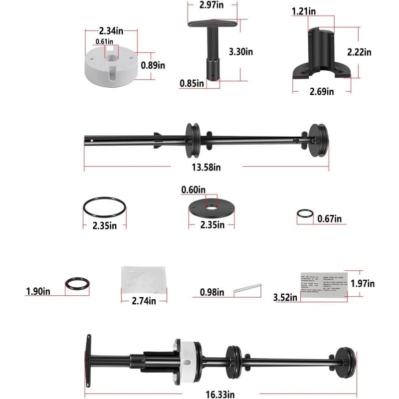 for Pentair FNS and FNS Plus Backwash Valve Piston Rod
