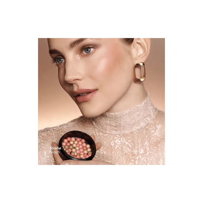 Perlas Iluminadoras Oriflame Giordani Gold con Srum Strobe Peach