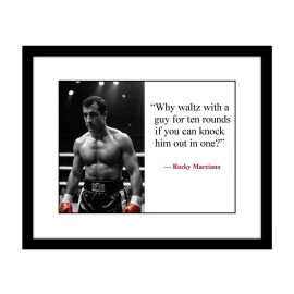 Rocky Marciano 8x10 print with famous quote Heavyweight champion boxing