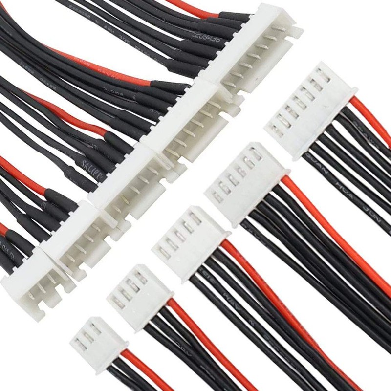 2S/3S/4S/5S/6S Battery Balance Charger Silicone Wire Extension Lead JST-XH Connector