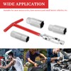 4pcs Spark Plug Wrench, T-Handle Spark Plug Socket Set Gap