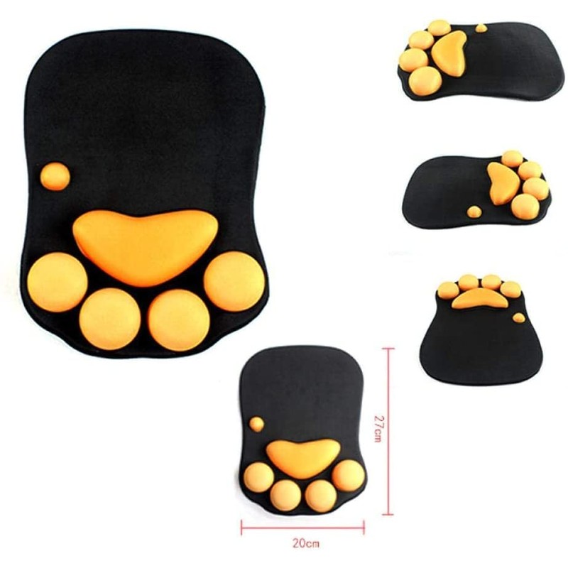 Alfombrilla para mouse con diseño de pata de gato y