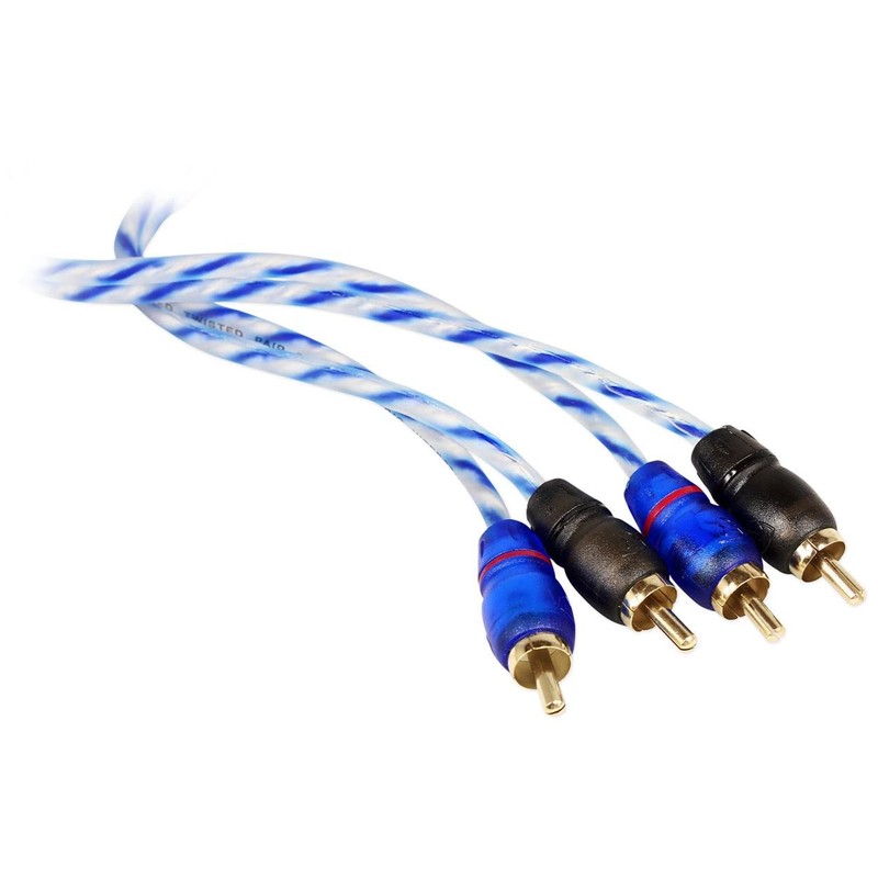Rockville RTR062 6ft Twisted Pair 2 Channel RCA Cable, 100%