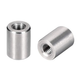 sourcing map M3 Round Connector Nuts, 304 Stainless Steel Coupling Nut 8mm/0.31inch Length,Pack of 20