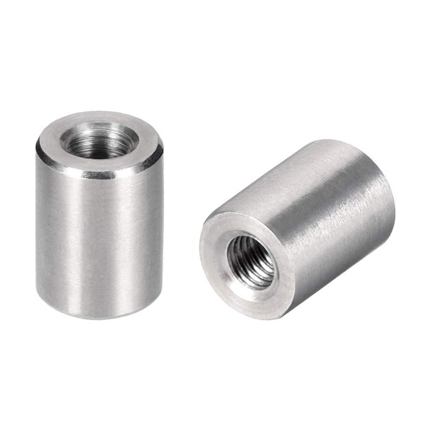 sourcing map M3 Round Connector Nuts, 304 Stainless Steel Coupling