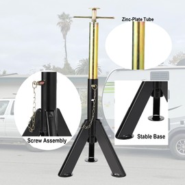 2 Pcs Telescopic RV Stabilizer Jacks,3Ton/6000Lbs RV Jacks Height Adjusts from 16in to 30in,Heavy Duty Travel Trailer Stabilizer Jacks for RV Camper