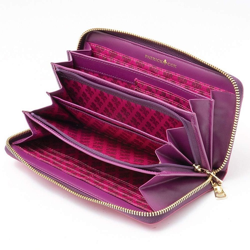Patrick Cox PXLW8BT1 Long Wallet, Venice, Features Cowhide Italian Leather,