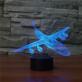 SUPERHONGJIHAO Night Light for Kids, 3D Airplane LED Light with Remote Control, 16 Color Changing Birthday Gift for Kids