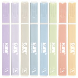 BLIEVE- Aesthetic Highlighters No Bleed Through Assorted Colors, Cute Highlighter For Journaling Office Supplies And School Accessories, Bible Highlighters And Pens No Bleed Essentials (CANDY PASTEL)