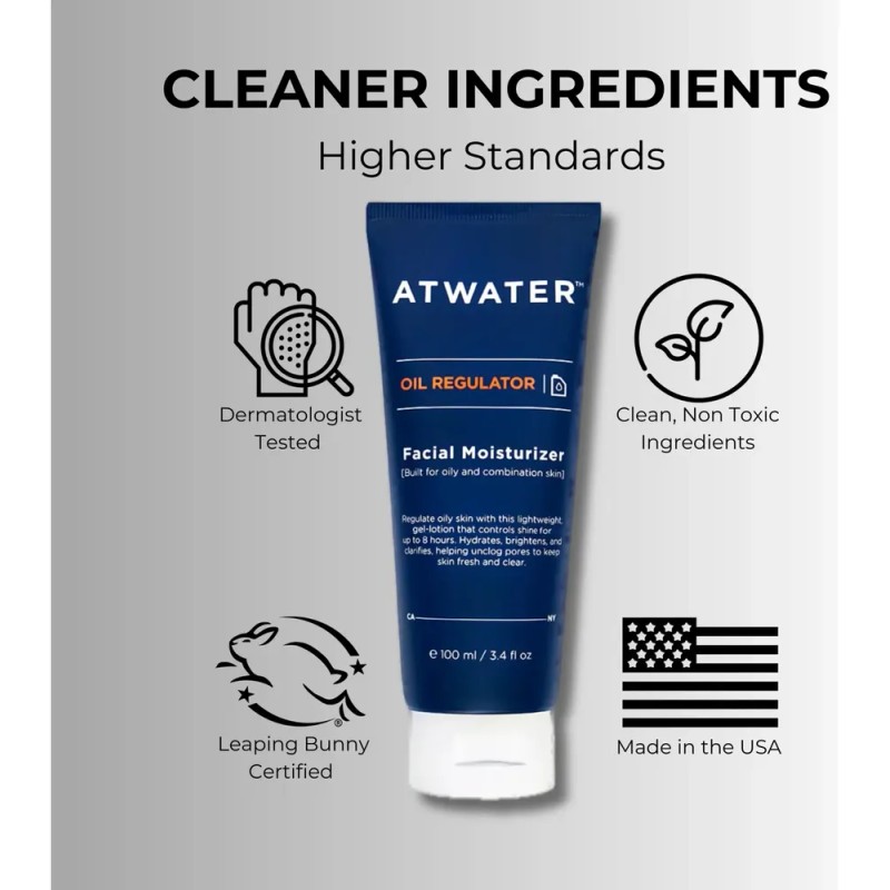 Hidratante Facial Regulador De Aceite Atwater Para Hombre 10