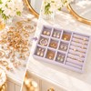 Velvet Jewelry Organizer Tray for Jewelry Storage – 6 Grid,