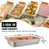 6 Pack 20x12x4 Inches Deep Stainless Steel Steam Table Pans