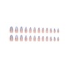 24 Pcs Pink Press on Nails Short Almond - SHANRUN