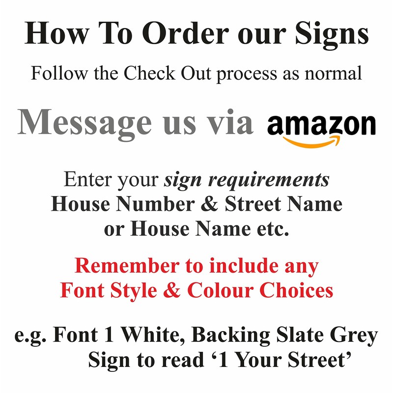 HOUSE SIGN DOOR NUMBER PLAQUE MODERN HOME ADDRESS NAME PLATE
