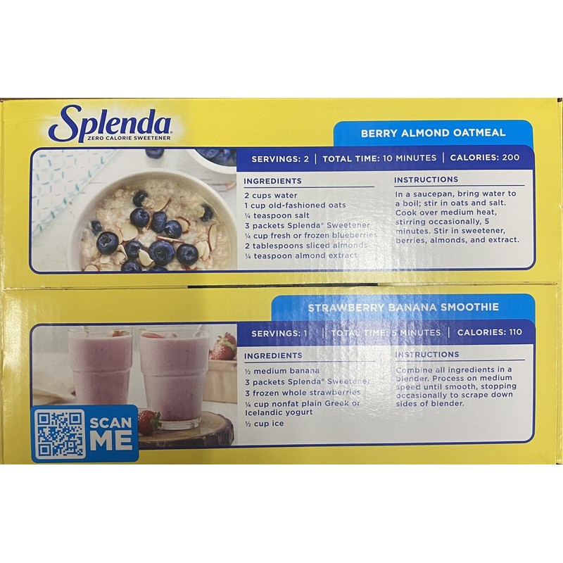 SPLENDA Zero Calorie Sweetener 700 Count Packets 24.7 oz Box