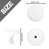 YOIPE 15 Pack White Round Varnish Lvory Kitchen Cabinet Knobs