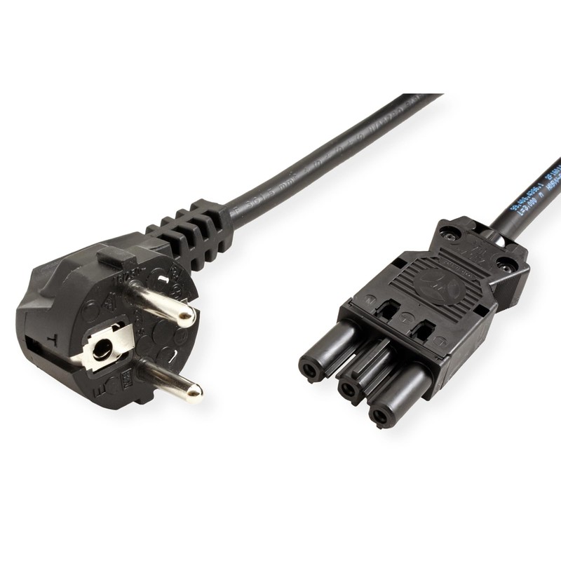 Bachmann Device supply cable - Schuko GST18-5m - Black -,