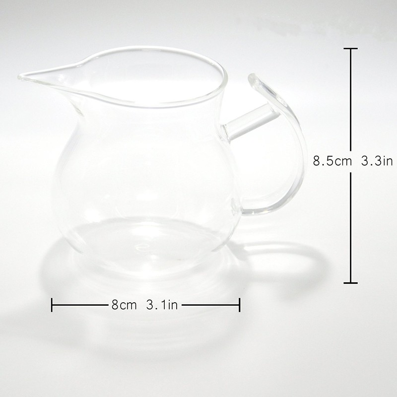 ELITEA Clear Glass Creamer Pitcher Milk Cream Tea Serving Pitcher