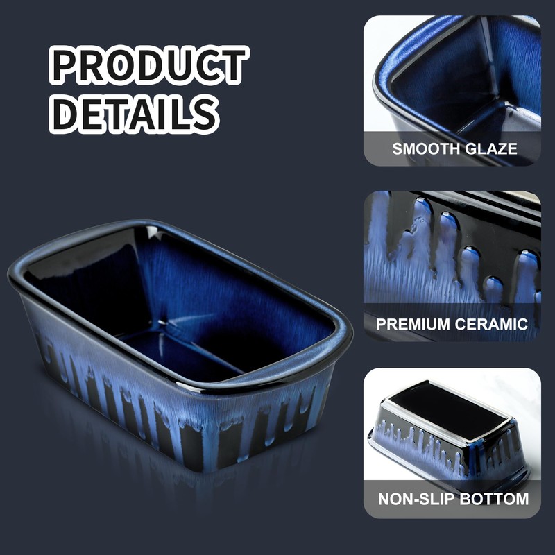 KOOV Ceramic Loaf Pan for Baking, 9 x 5 Inch
