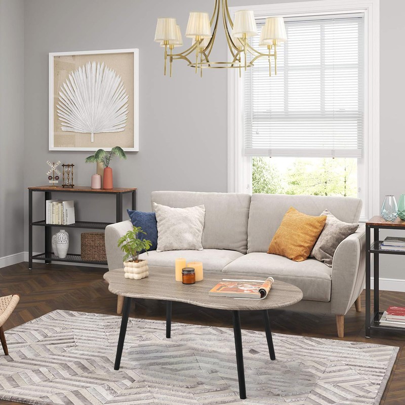 Small Coffee Table Cloud Shaped Living Room Tables Farmhouse Rustic
