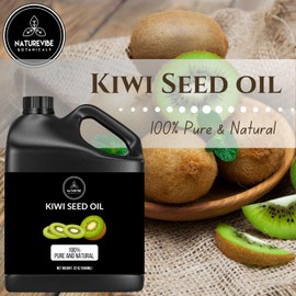 Naturevibe Botanicals Kiwi Oil 32 Ounces | 100% Pure and Natural | Great for Skin Care and Hair Care