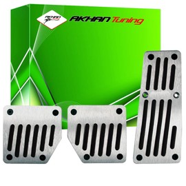 Akhan PS026 Sport Pedal Set Pedal cover Aluminium Pedalauflagen with Anti-Slip Gumm