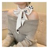 GIMIRO Elegant Ladies Silk Scarf 140 x 9 cm Polka