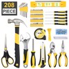 TOPLINE 208-Piece Basic Home Tool Kit with Easy Carrying Round