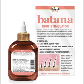 Difeel Batana Root Stimulator 7.1 oz. - Batana Oil Hair Treatment, Revitalize & Nourish Hair