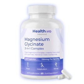 Magnesium Glycinate 3-in-1 Complex, 240 Capsules, UK Made