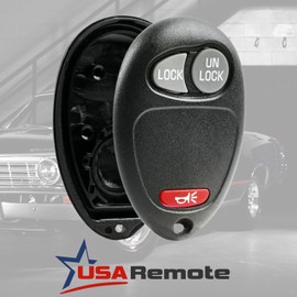 Key Fob Keyless Entry Remote Shell Case & Pad fits Chevy Colorado Venture / GMC Canyon / Hummer H3 / Pontiac Montana / Oldsmobile Silhouette / Isuzu